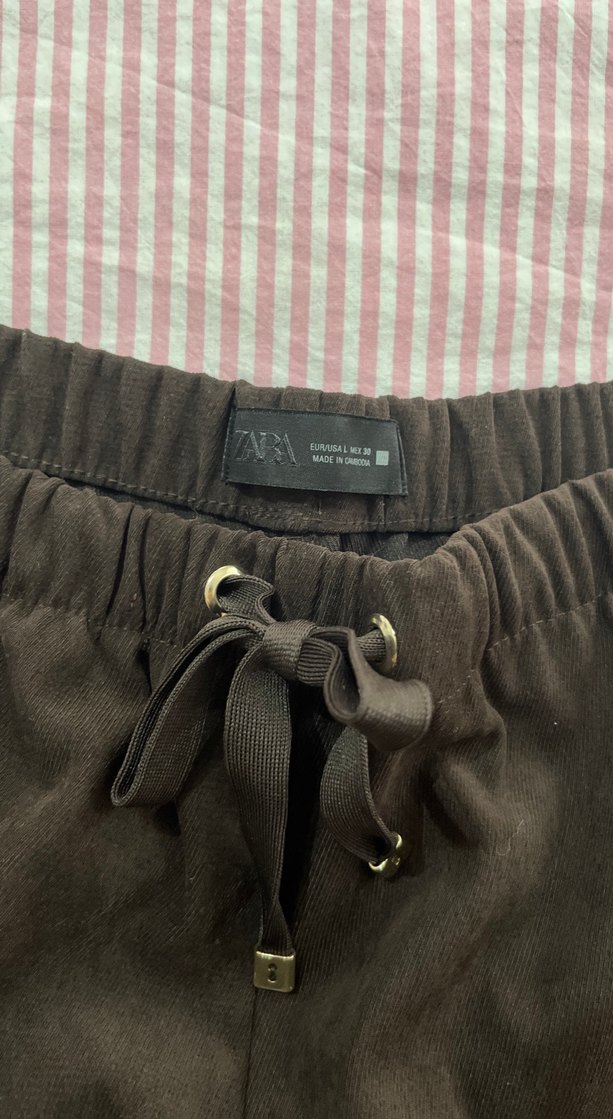 Kadın Kahverengi Regular Fit Kumaş Pantolon - Görsel 2