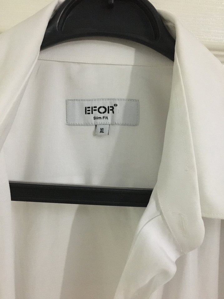EFOR Beyaz Keten Erkek Gömlek - Görsel 2