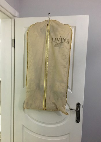 Bej Drapeli Uzun Kadın Elbise - Görsel 5