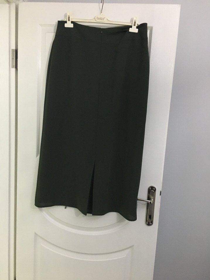 Kemer Detaylı uzun Kadın Etek - Görsel 2