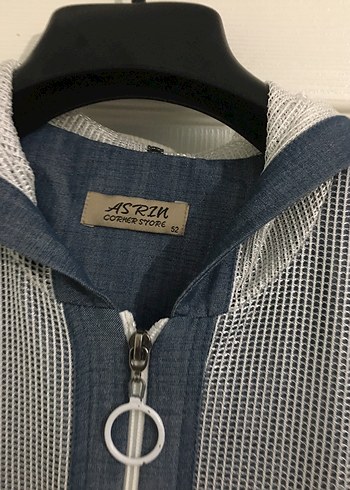 Gri Uzun Denim Kadın Pardösü Zen den alınmıştır - Görsel 3