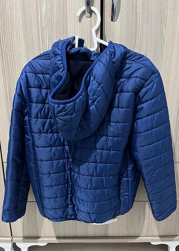 Parlak Mavi Erkek Çocuk Fermuarlı Mont - Görsel 2