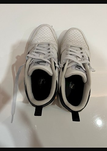 Beyaz Bağcıklı Spor Puma Spor Ayakkabı - Görsel 4