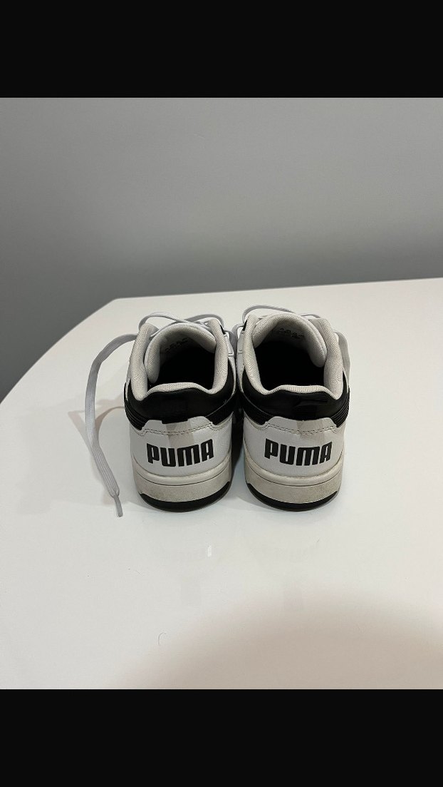 Beyaz Bağcıklı Spor Puma Spor Ayakkabı - Görsel 3