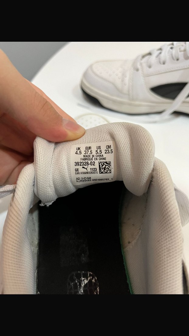 Beyaz Bağcıklı Spor Puma Spor Ayakkabı - Görsel 5