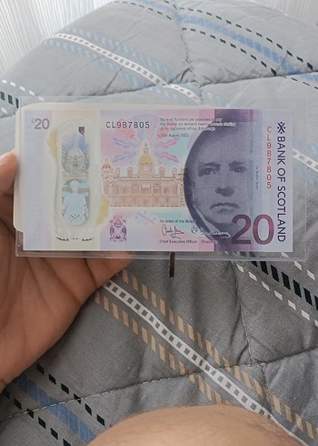 Bank of Scotland 20 Sterlin Hediyelik Baskı