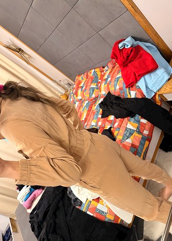 Düğmeli Kadın Tulum - Görsel 5