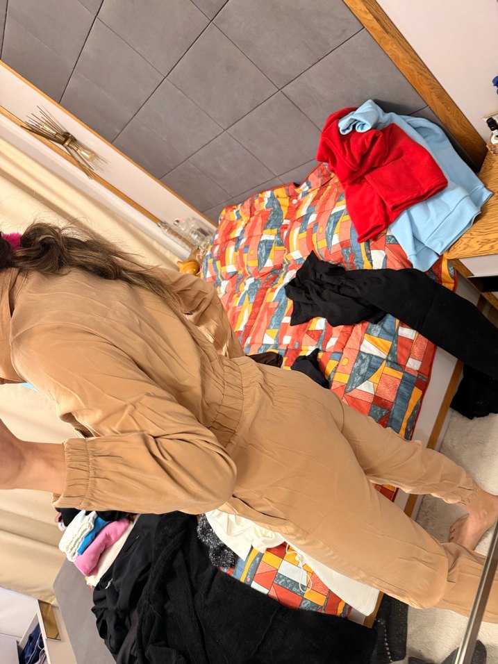 Düğmeli Kadın Tulum - Görsel 5