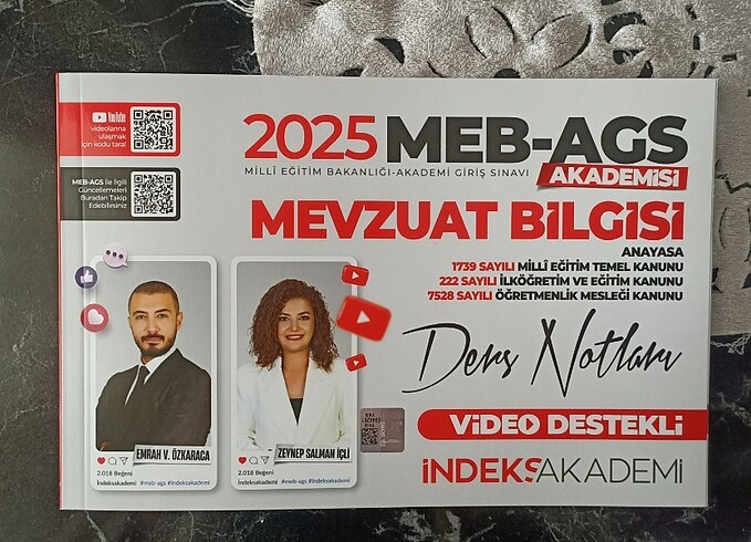 İndeks Akademi 2025 MEB AGS Akademisi Mevzuat Bilgisi Video Ders