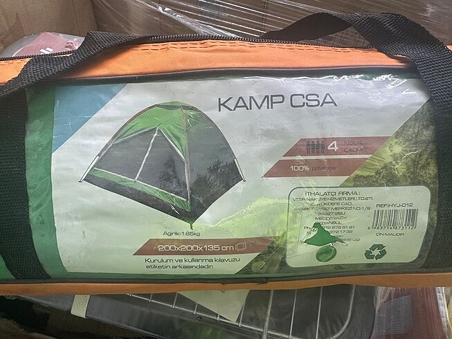 Camper Kamp çadırı 4 kişilik