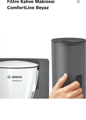 Beden Renk Bosch ComfortLine Beyaz Filtre Kahve Makinesi