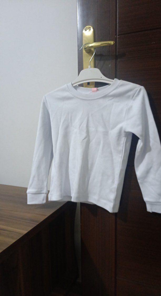 Beyaz Çocuk Uzun Kollu badi - Görsel 2