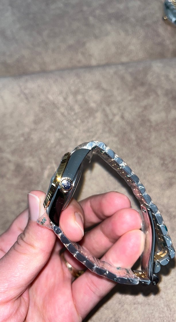 Rolex Beyaz Kadranlı Erkek Klasik Saat - Görsel 2