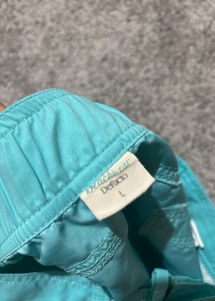 defacto kadın su yeşili/turkuaz deniz şortu - Görsel 3