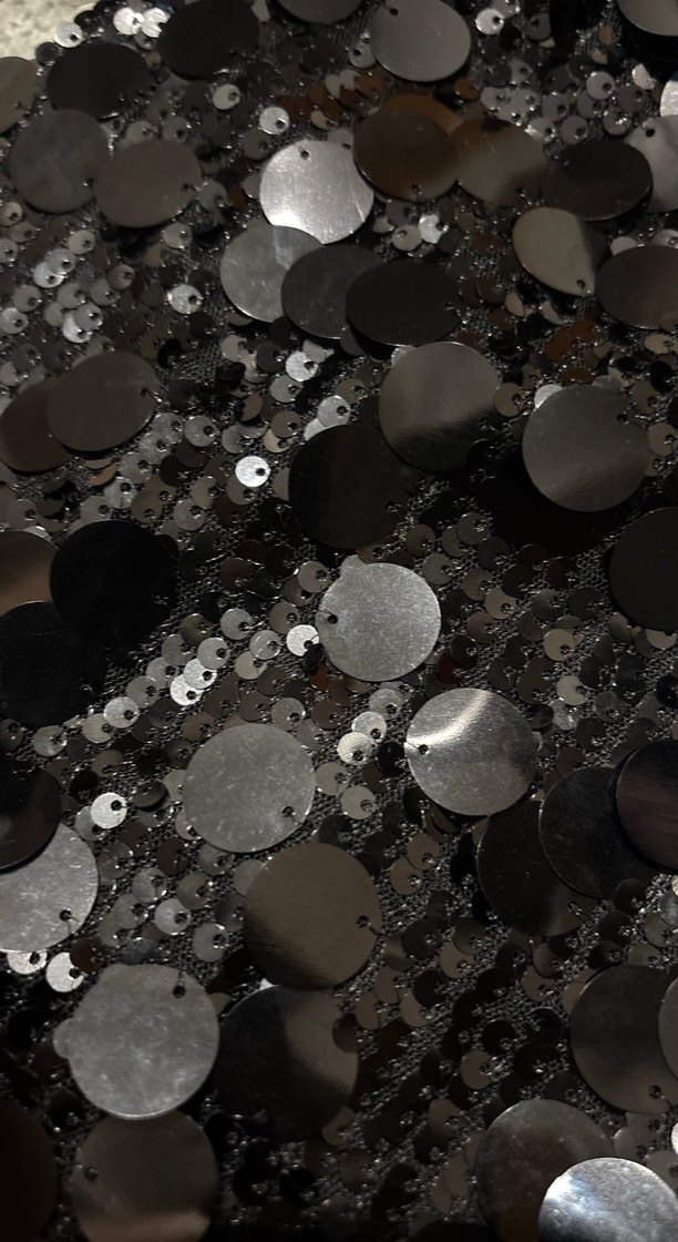 Siyah Payetli Mini Etek M beden - Görsel 3