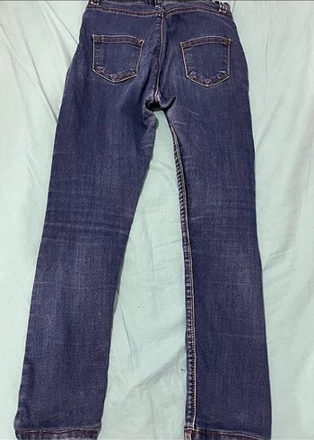 34 Beden kırmızı Renk lacivert dar pantolon Kadın Denim Pantolon