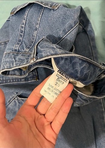 32 Beden Bej Kadın Denim Normal Boy Dar Kesim Pantolon