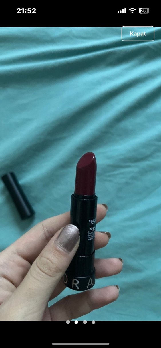 Bordo Renkli Mat Ruj sephora - Görsel 2