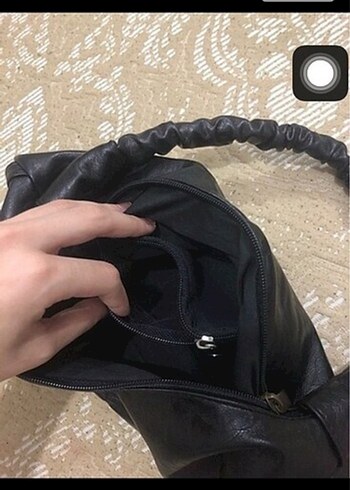 Siyah Deri Minimalist Kadın Çanta - Görsel 6