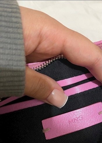 mango marka Tokalı Pembe Street Wear Kadın Çanta - Görsel 9