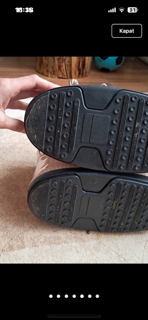 Kar Botu Leopar Desenli Tüylü Kadın Dolgu Topuk Bot - Görsel 5