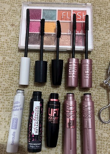 maybelline sky high maskara far paletMakyaj Seti ve Kirpik Kıvır - Görsel 3