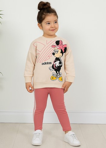 Adidas Minnie Mouse Baskılı Kız Sweatshirt