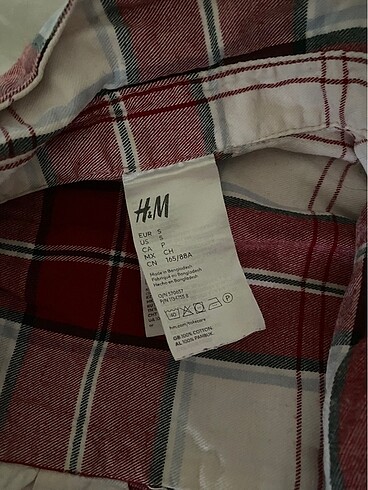 s Beden H&M 0 pamuklu kareli pijama takımı s beden