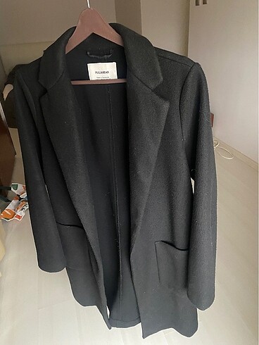 Pull&Bear kaban siyah s beden astarsız