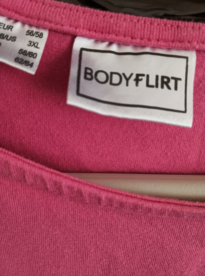 Balon kol penye,Pembe Kısa Kollu Bluz - Görsel 5