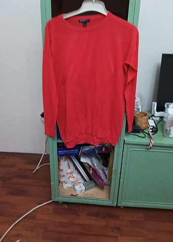 Narçiçeği renkli Kadın Uzun Kollu Basic Kazak - Görsel 3