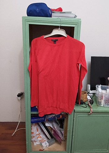 Narçiçeği renkli Kadın Uzun Kollu Basic Kazak - Görsel 2