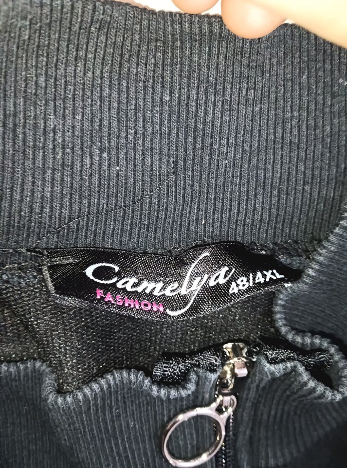 Çiçek Desenli Siyah Uzun Kadın Tunik - Görsel 5