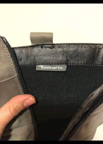 TAMARİS marka Hakiki Deri Tokalı Kadın Bot - Görsel 3