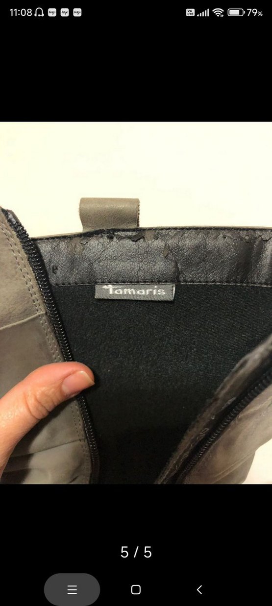 TAMARİS marka Hakiki Deri Tokalı Kadın Bot - Görsel 3