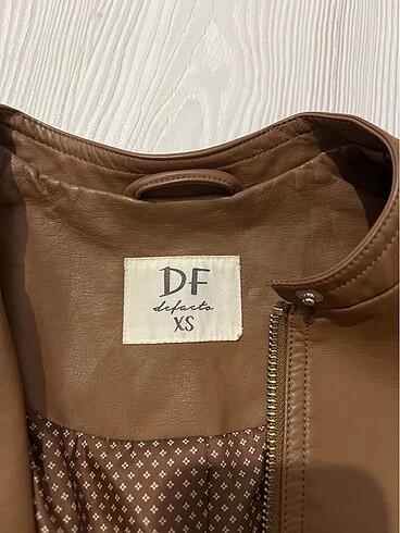 xs Beden Deri ceket defacto