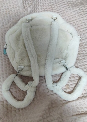 Diğer Pastel Beyaz Peluş Oyuncak Çanta cutecore kawaii