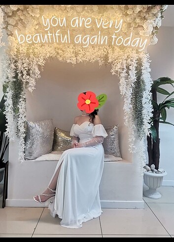 Straplez nikah elbisesi