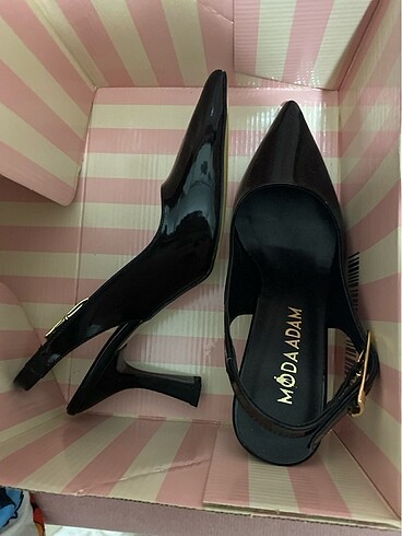 36 Beden siyah Renk Siyah topuklu ayakkabı stiletto