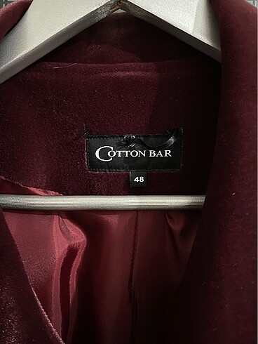 48 Beden Bordo kaban Cotton Bar