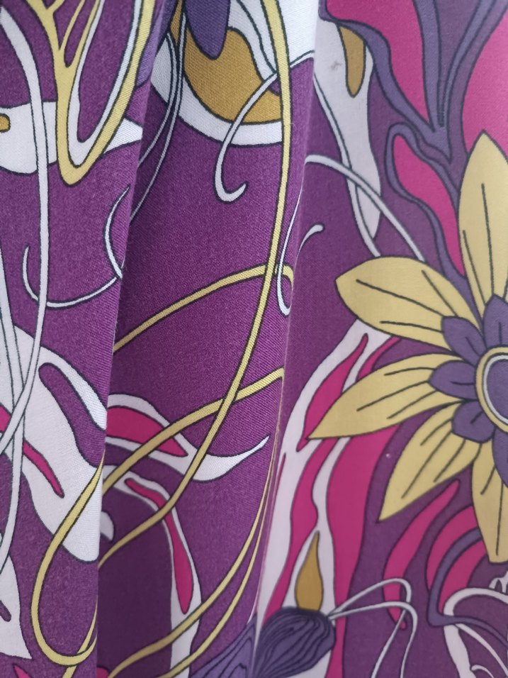 Renkli Çiçek Desenli Bohemi Elbise - Görsel 4