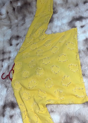 İnce sarı hırka - Görsel 4