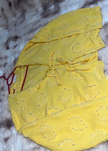 İnce sarı hırka - Görsel 3