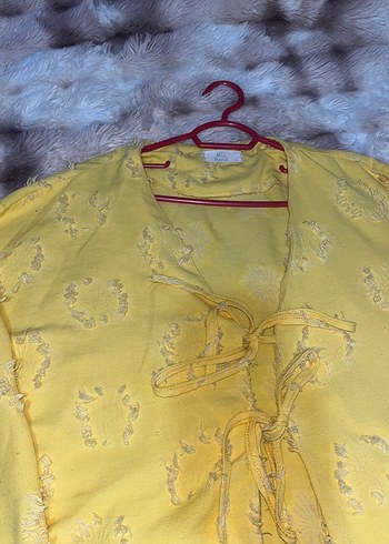 İnce sarı hırka - Görsel 2