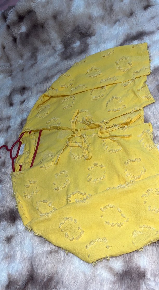 İnce sarı hırka - Görsel 3