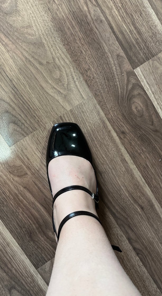 Tokalı Siyah Topuklu babet - Görsel 2