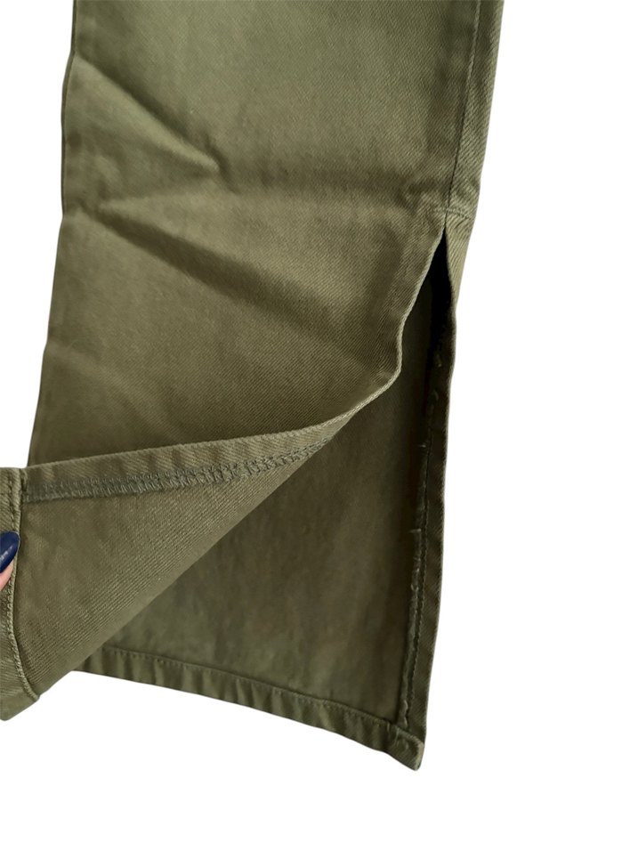 Kadın Haki Denim Pantolon - Görsel 5