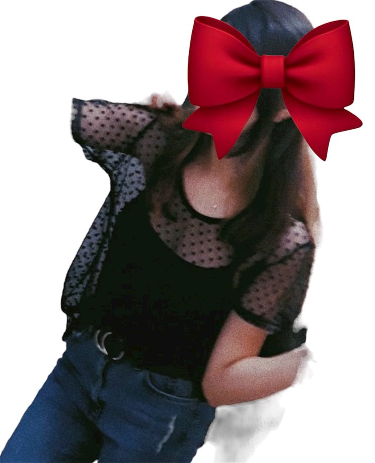 Puantiye Detaylı Siyah Transparan Bluz - Görsel 5