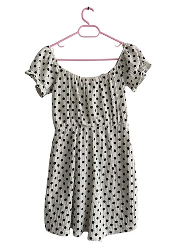 Puantiye Desenli Şort Tulum - Görsel 3