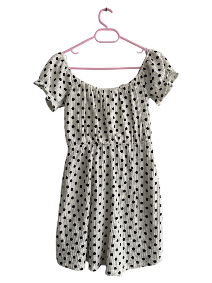 Puantiye Desenli Şort Tulum - Görsel 3